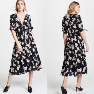 Free People Love of My Life Floral Midi Dress Size Medium